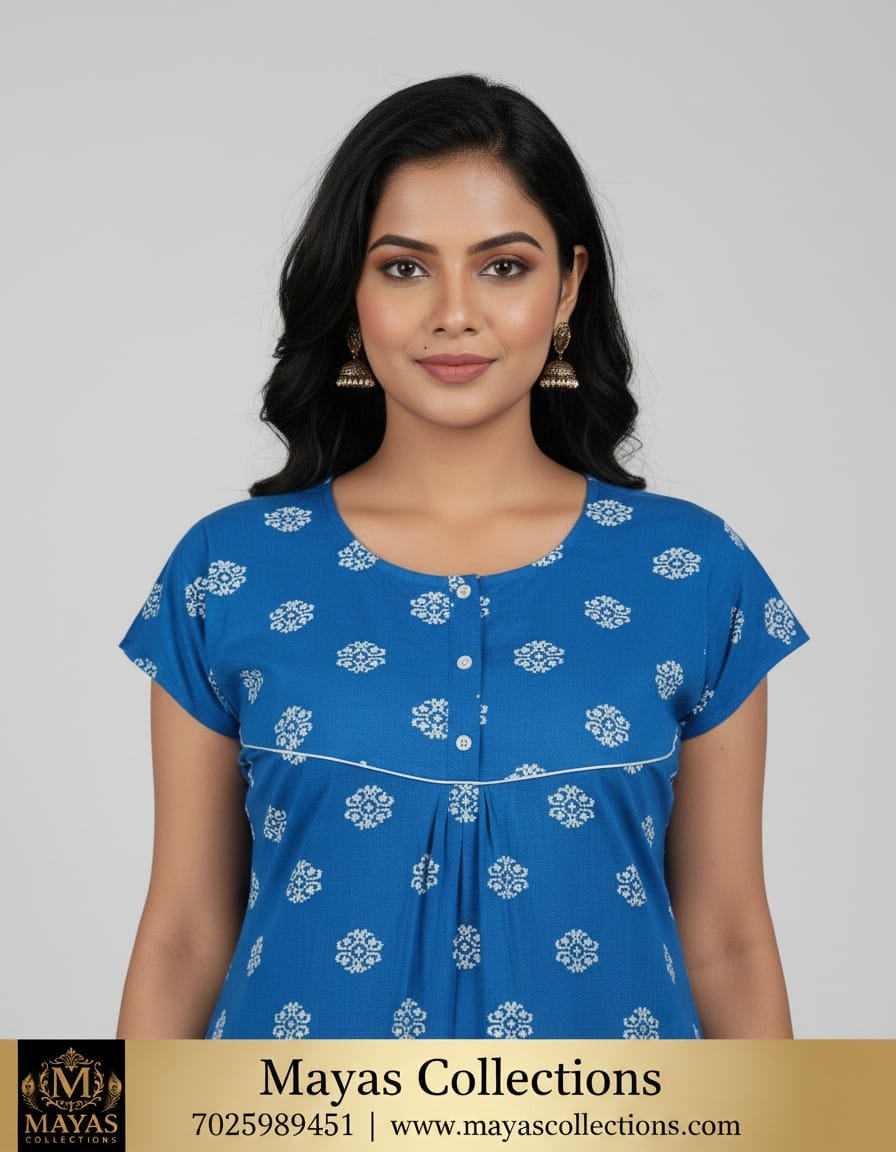 Mayas Premium Piping Nighty